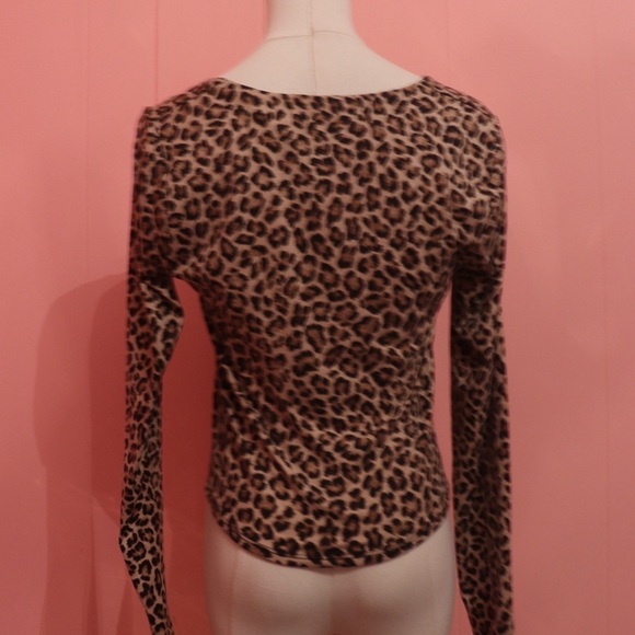 GAGA Leopard Print Long Sleeve Top - Picture 3 of 4